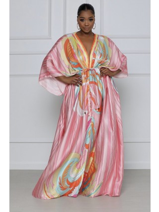 Maxi robe kimono plus size...